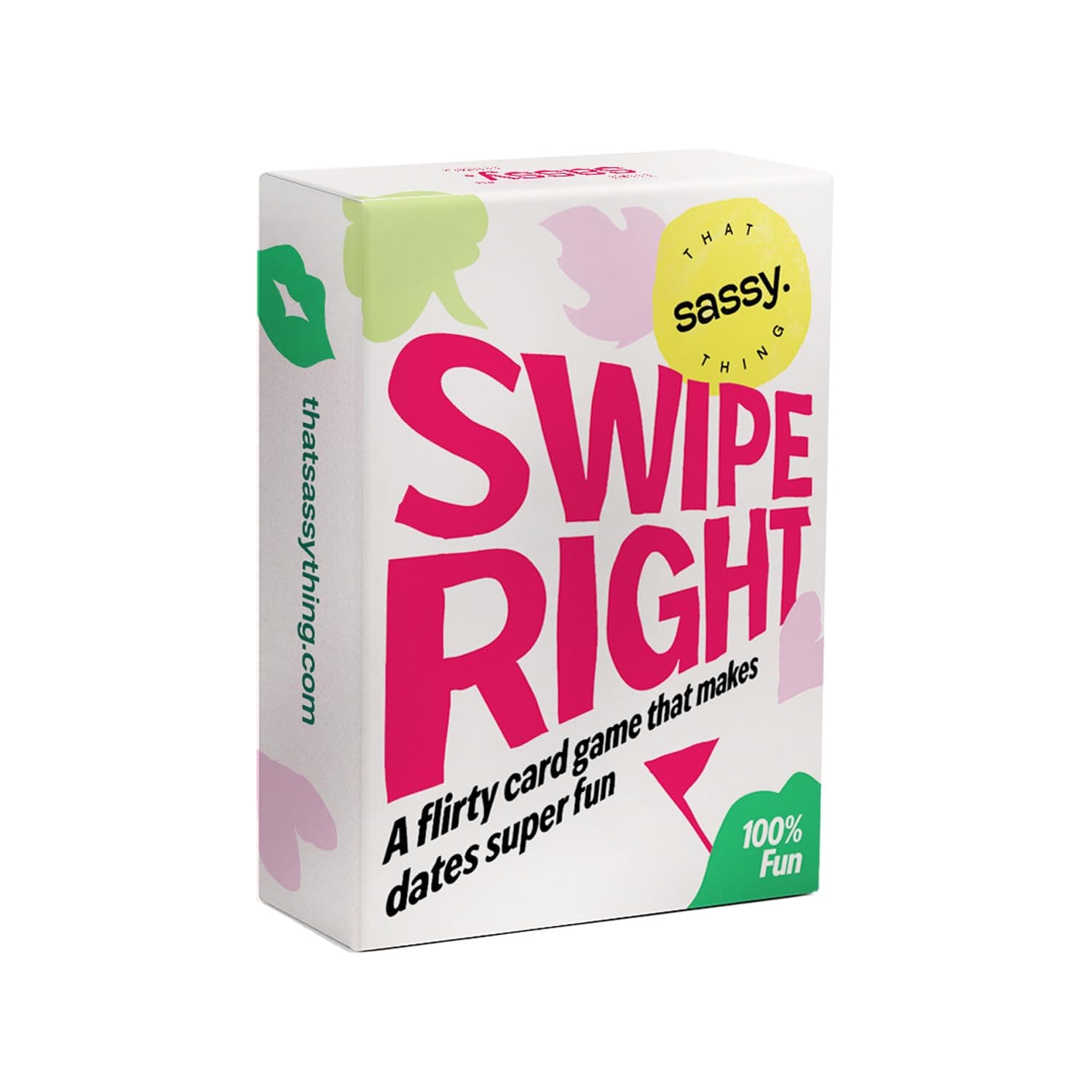 ThatSassyThing Swipe Right | 50 Cards Fun Icebreaker Game | Party & Game for Couple | Unique Couple Gifting Idea | Portable Travel Size | Date Night