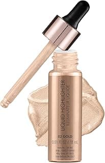 Swiss Beauty Drop & Glow Liquid Highlighter | Face Makeup | Illuminating Liquid Highlighter With Dewy Finish | Shade -Gold, 18ml