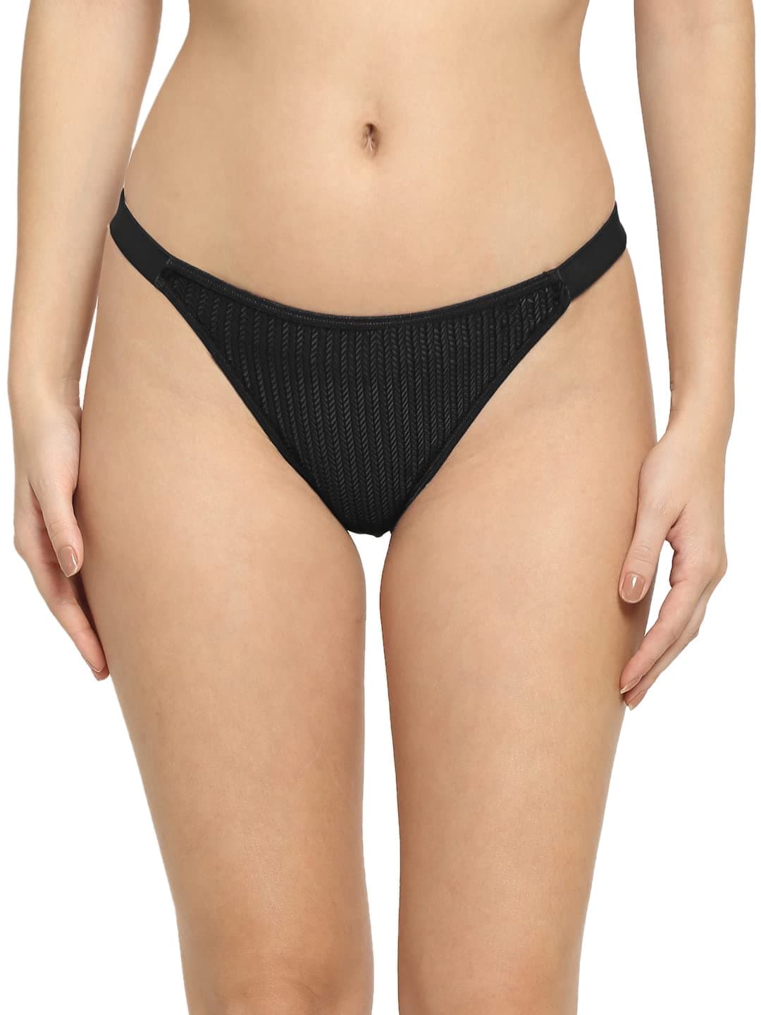 EROTISSCH Women’s Striped Low-Rise Panty Brief, Made of Super Combed Nylon Elastane, Antimicrobial, Soft No-Marks Elastic Waist, Stylish Everyday Innerwear for Teens