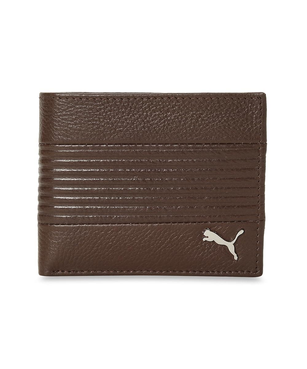 Puma | Leather Cruise V2 Bi-Fold Wallet | Espresso Brown | Free Size