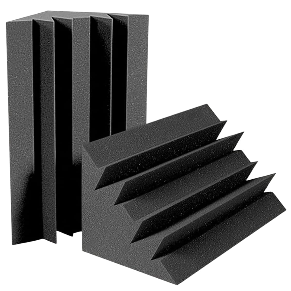 DEVICE OF URBAN INFOTECH 24x12x12 Inches Bass Traps Acoustic Foam Corner Panels 50D High Density, Soundproofing Foam for Wall, Noise Reduction, Echo Absorption for Home Studio Recording (Pack of 2)