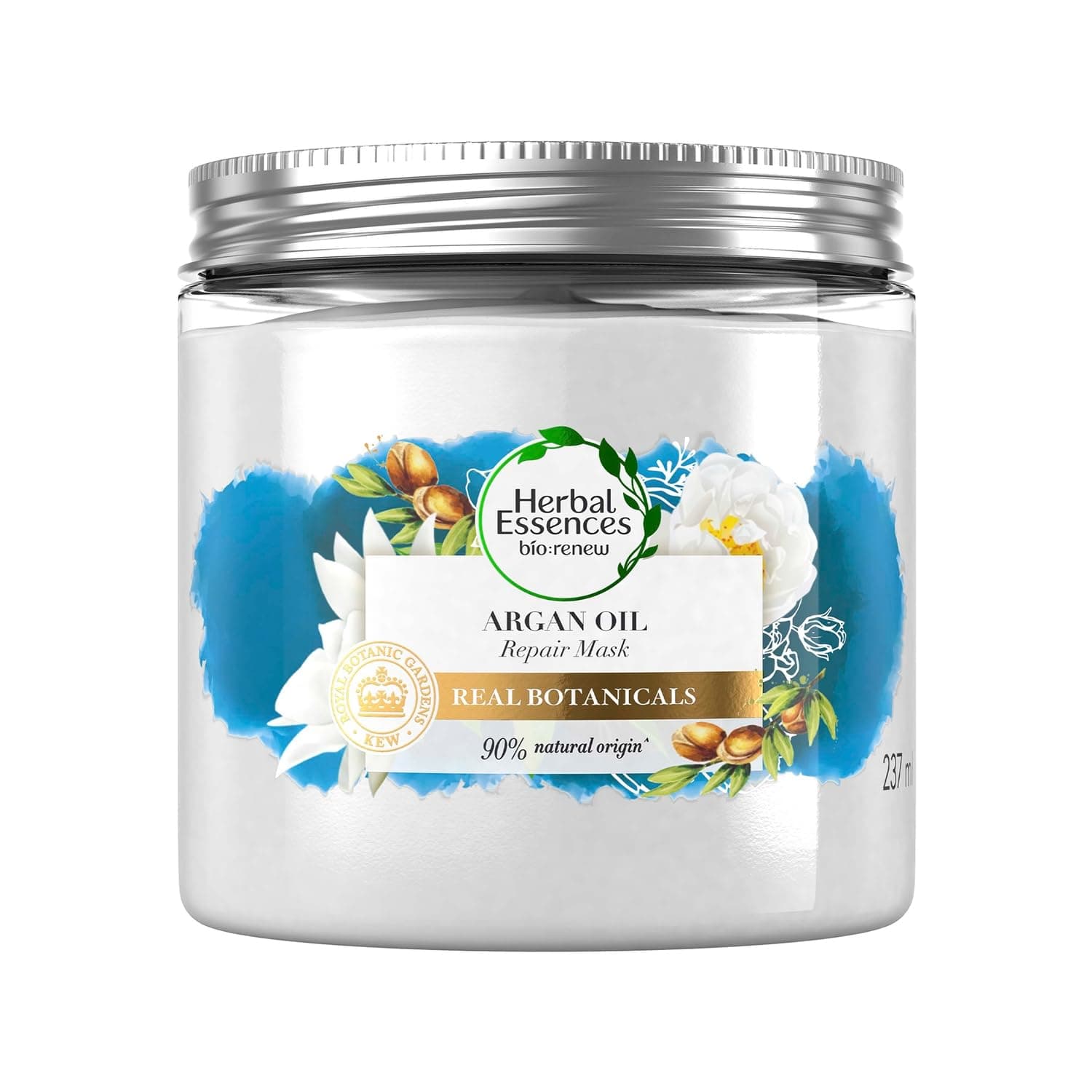 Herbal Essences, Argan Oil Hair Mask, 237Ml, For Dry, Damaged,Frizzy Hair|Paraben, Sulfates Free|For All Hair Types |Hair Mask For Men & Women, 1 Count