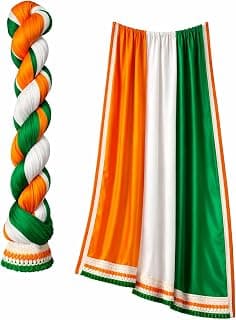 Party Boomers Party Boomers Tricolor Poly Cotton Dupatta