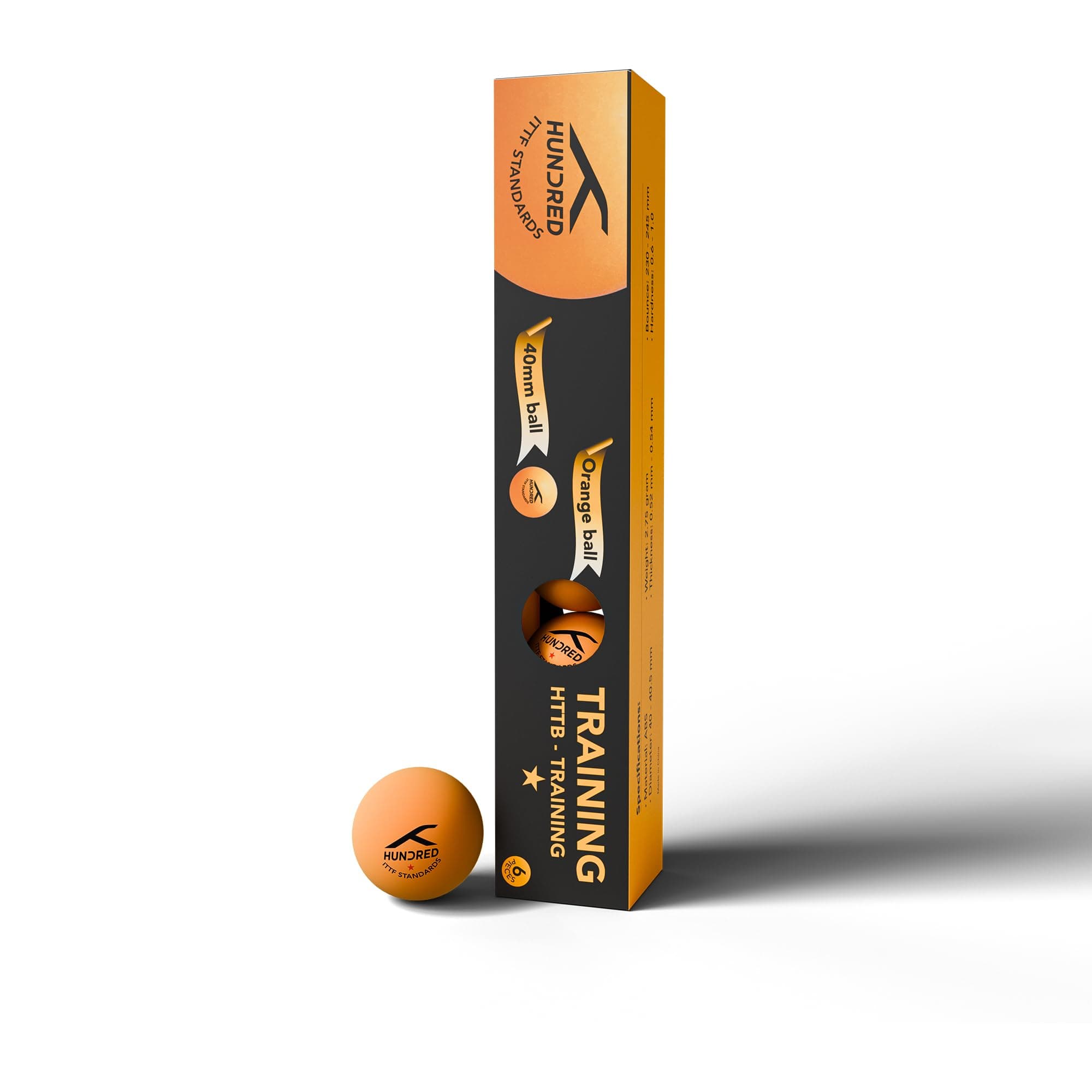 Table Tennis Training 1-Star Balls | 6-in-1 Ball Set | Durable Ping Pong Balls for Beginners & Coaching