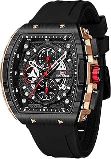 MF MINI FOCUS Mini Focus Men's Watch Fashion Sport Wrist Watches (Chronograph/Waterproof/Luminous/Calendar) Silicon Strap Quartz Watches for Men
