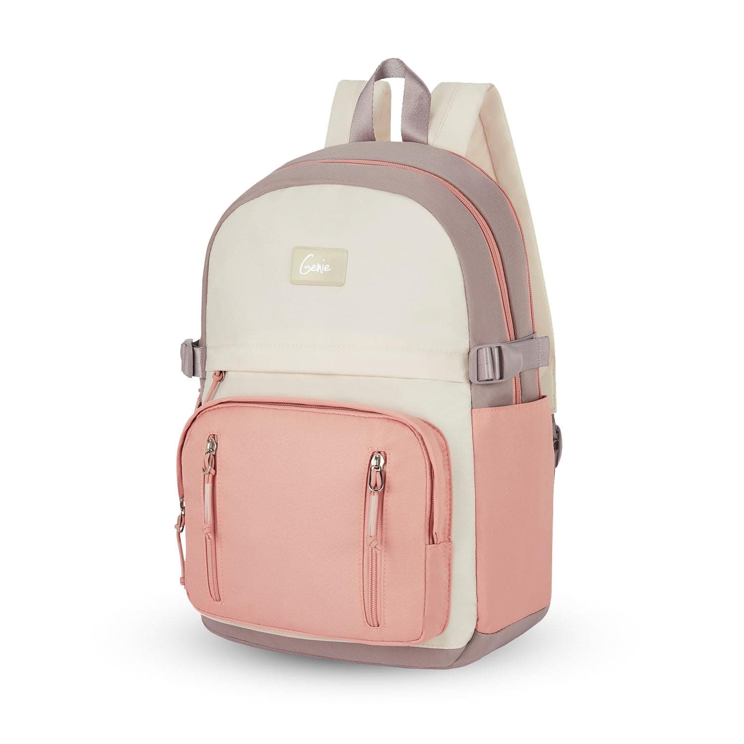 Genie LIT Backpack for Women & Girls with 14" laptop compartment| College bag for Women & Girls| 6 zips with Secret Pocket | Water Resistant Bags | Laptop Backpack for Women