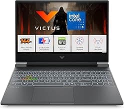 HP Victus Gaming Laptop, Intel Core 5 210H, 4GB RTX 3050 A (24GB DDR5, 512GB SSD) FHD, 144Hz, 300 nits, IPS, 15.6''/39.6 cm, Win11, M365* Office24, Mica Silver, 2.29kg, fa2500TX, Backlit,