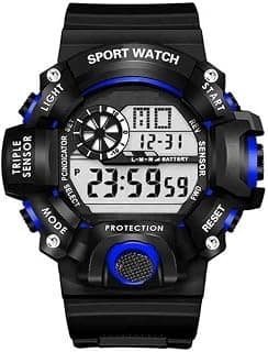 Generic LAVISHABLE Digital Analog Watch for Boys(85,Blue_bzr)