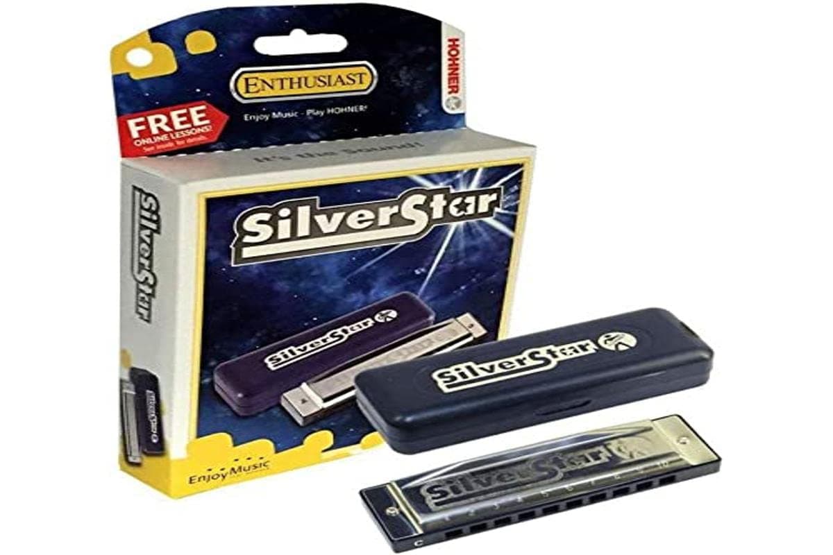 Hohner Silver Star M50401X C-Harmonica, Silver