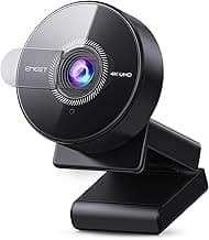 eMeet C950 4K Webcam for PC - 8 Megapixels UHD, PDAF Autofocus, Noise-Canceling Mic, 70° FOV, 1080P@60FPS, Privacy Cover, USB 2.0 Plug & Play, Ideal Camera for Zoom/Teams/Skype/Google Meet