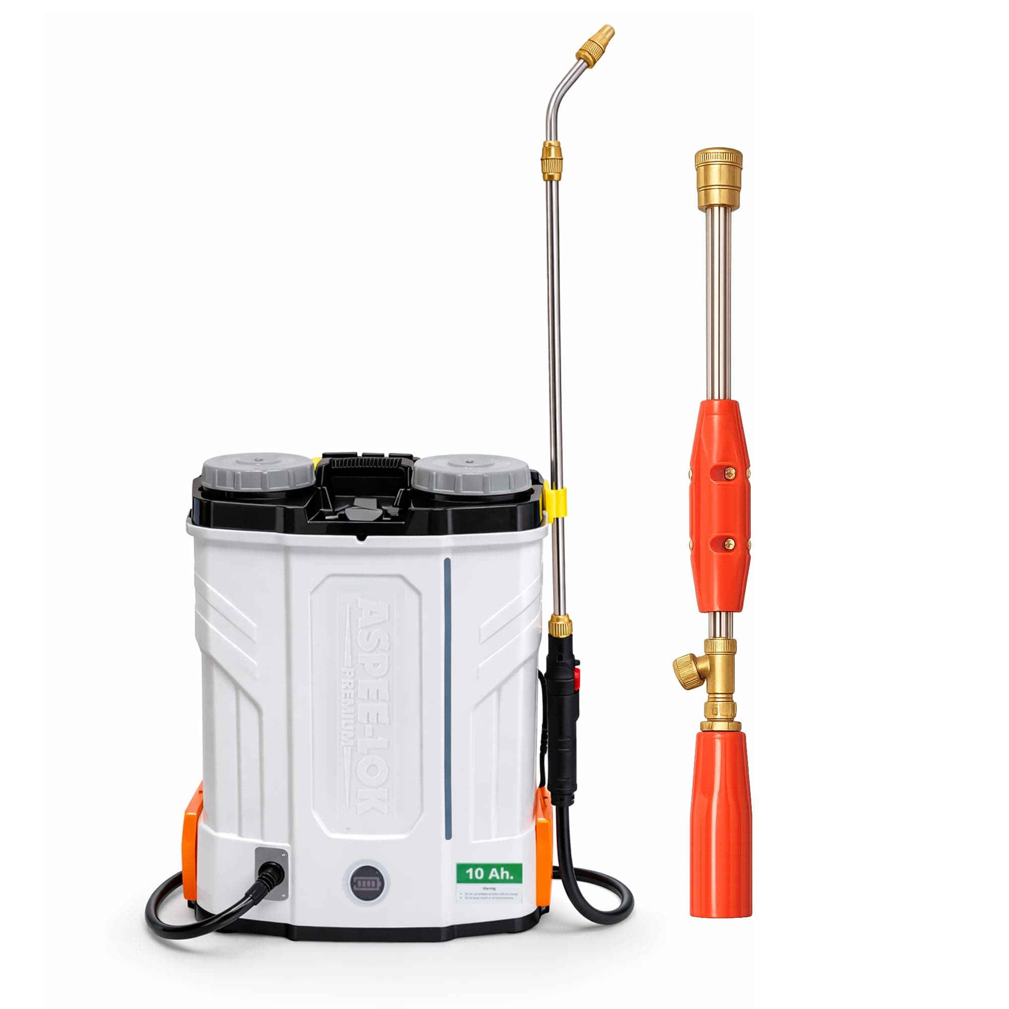 LOK Premium Battery Sprayer 20L Double Motor (ALPDM20) | 12V Li-Ion Agriculture Spray Pump with Telescopic Lance, Brass Trigger & Multi Nozzles for Pesticide, Farming & Garden