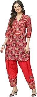 BIBA Women Cotton Straight Printed Suit Set