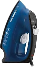 Morphy Richards Turbo Blaze 2400 Watts Steam Iron | 340 ml tank capacity with Anti Drip | Ceramic Coated Soleplate | Anti Calc and Safety Auto off function | Self-Cleaning | Blue and Black