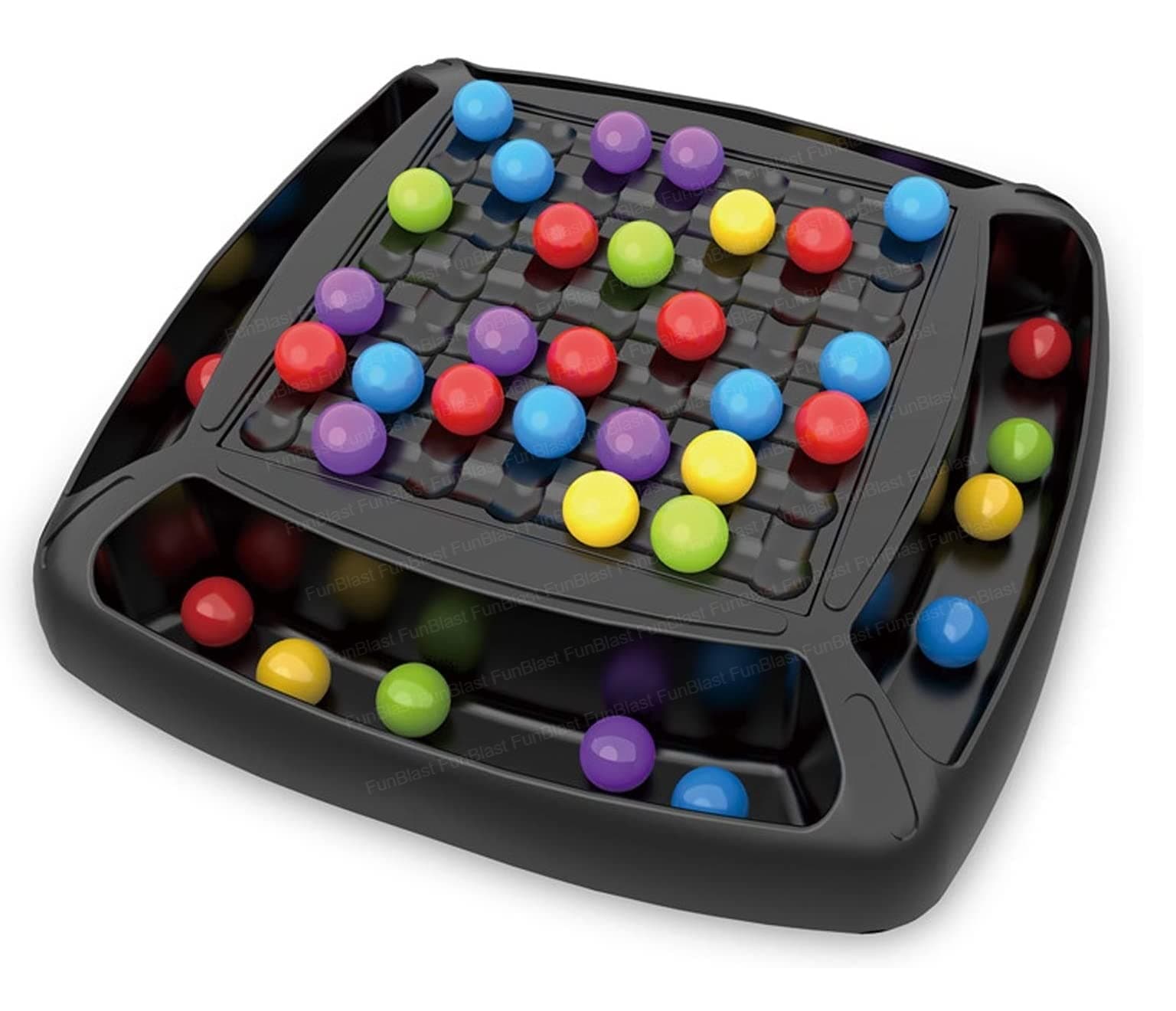 FunBlast Rainbow Ball Chess Board Game for 2-4 Players, Game for Kids Puzzle Magic Rainbow Ball Matching Game 48 Pcs Ball (Multicolor)