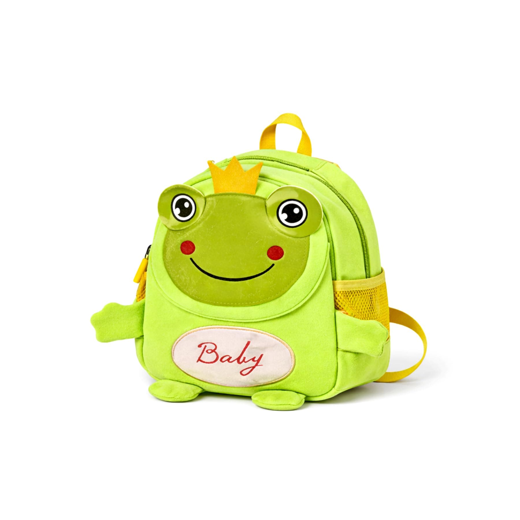 WISHKEY Kids Bag for Boys & Girls (2–5 Years) Picnic Bags For Girls Water Resistant Tiger Cartoon lightweight Small Size with Safety Leash, Chest Buckle & Adjustable Straps Light Green