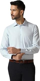 Blackberrys Men Solid Formal Shirt with Smooth Finish, Full Sleeves and Classic Collar | Suitable for Office Use, Meetings and Professional Styling | Button Closure