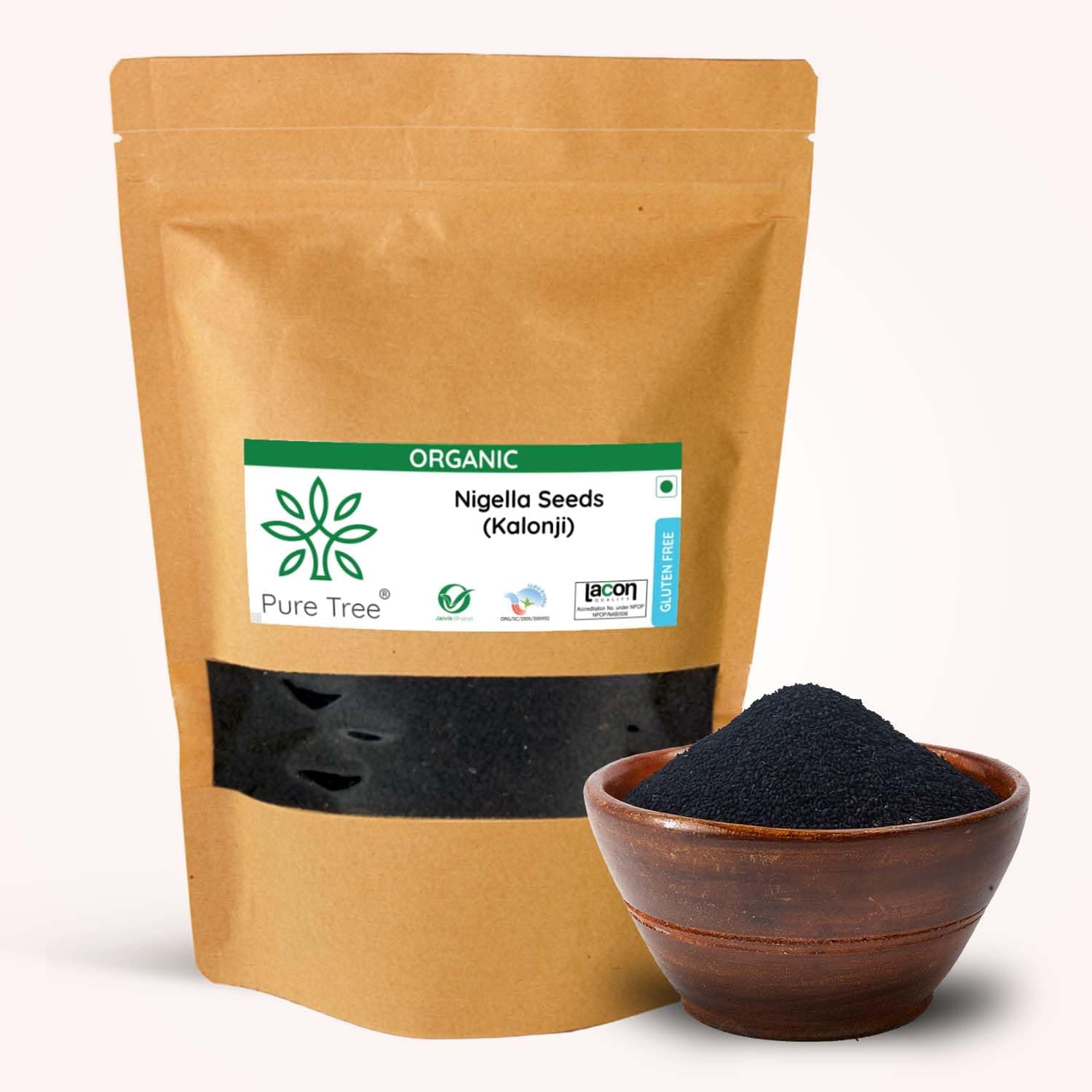 Pure Tree Certified Organic Kalonji Seeds | 250 g | Sativa Nilgella Seeds Kalonji for Hair | Kala Jeera