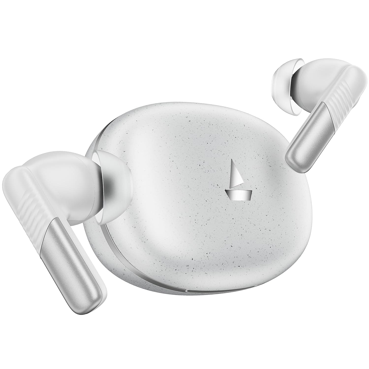 Boat Airdopes Prime 412, 4Mics AI-ENx Tech, 50 Hrs Battery, Multipoint Connectivity,Fast Charge, App Support, Bluetooth Earbuds, TWS Ear Buds Wireless Earphones with mic (Lunar White)