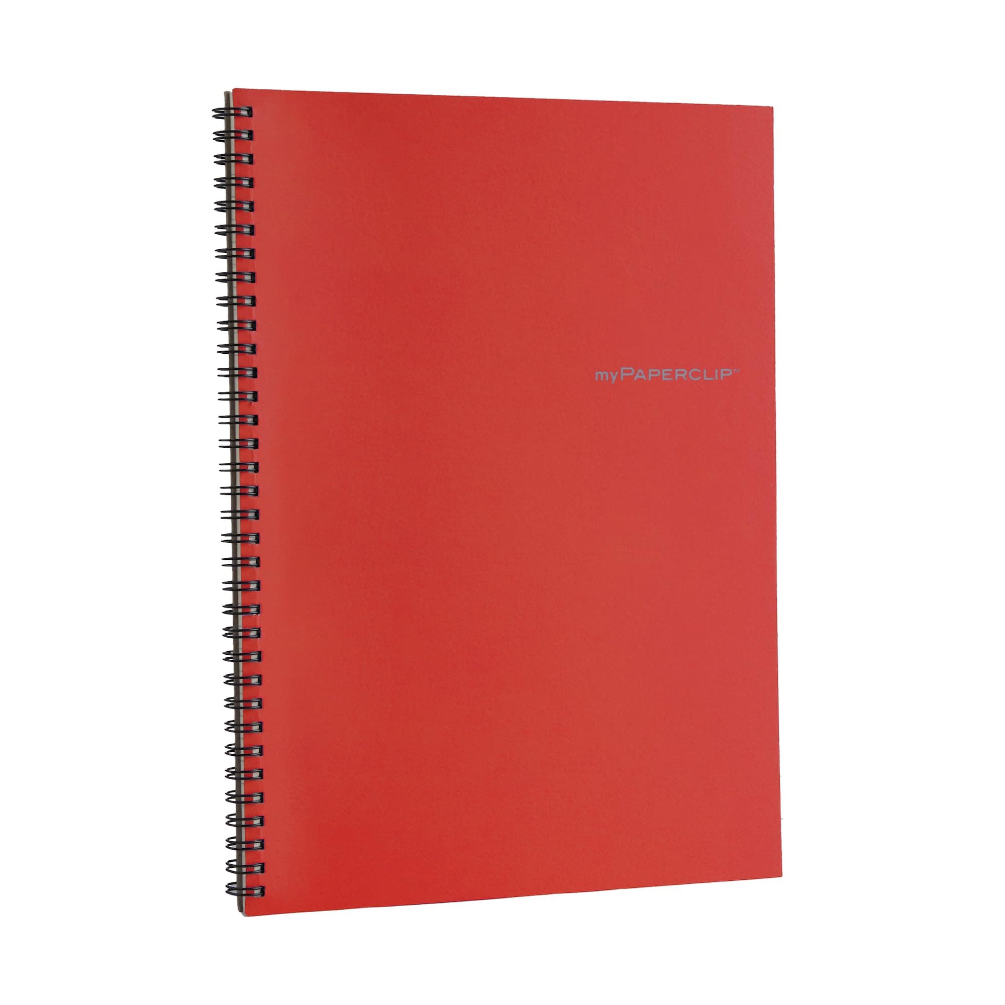myPAPERCLIP NeoWiro B5 Spiral Ruled Notebook | 160 Pages, 80 GSM, 250 GSM Soft Cover, B5 (6.93 × 9.84 in) | Wiro Bound | Red