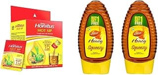 DABUR Honitus Hot Sip (4gm*Pack of 30 Sachets) & Dabur Honey, Squeezy Pack - 225gm (Pack of 2)