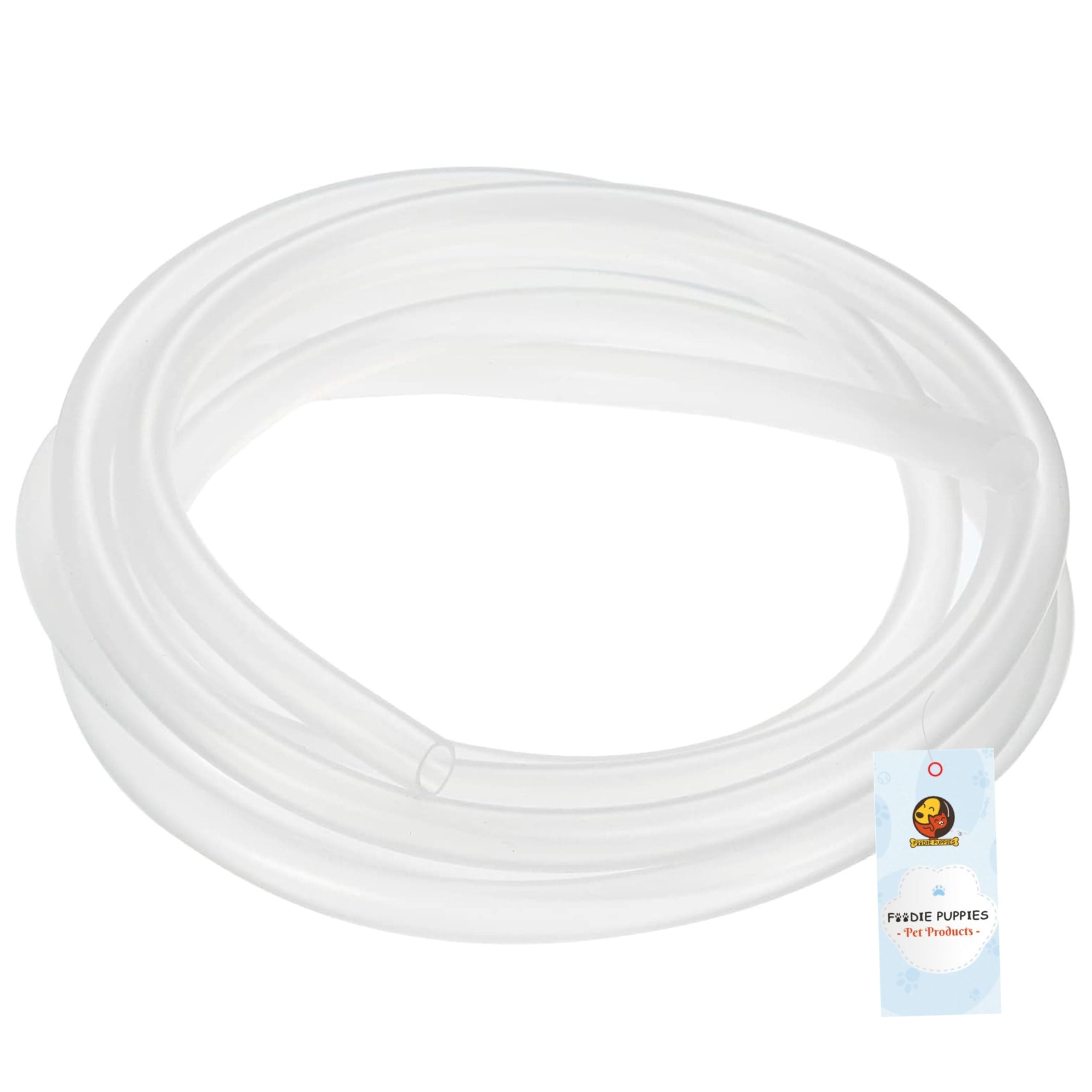 Foodie Puppies Silicone Aquarium/Fish Tank Airline Tubing Pump Hose, Soft Fish Tank Pipe for Air Pump, Check Valves, and Air Stone (Diameter - 5mm) (10mtr)