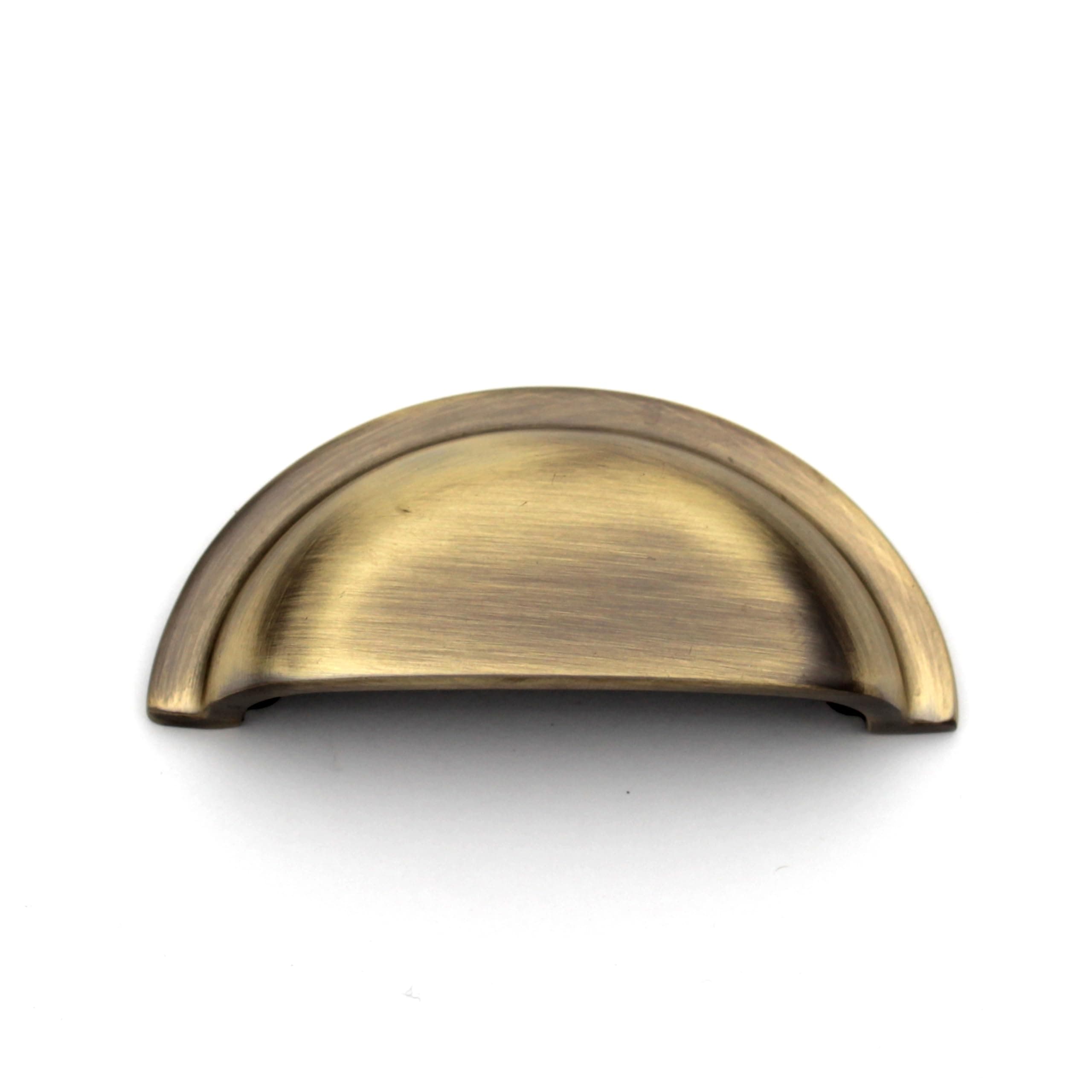 ABVIN Antique Classical Cup Pulls Cabinet Handles for Hardware Cabinets, Cupboards and Drawers - 1 pcs (3.4 inch)