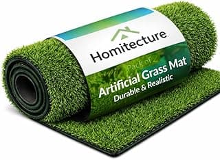 25 MM High Density Artificial Grass Carpet Mat for Balcony Multipurpose Entryway Floor Doormat for Lawn Garden Terrace & Office (37 X 57 Cm, Pack of 1)