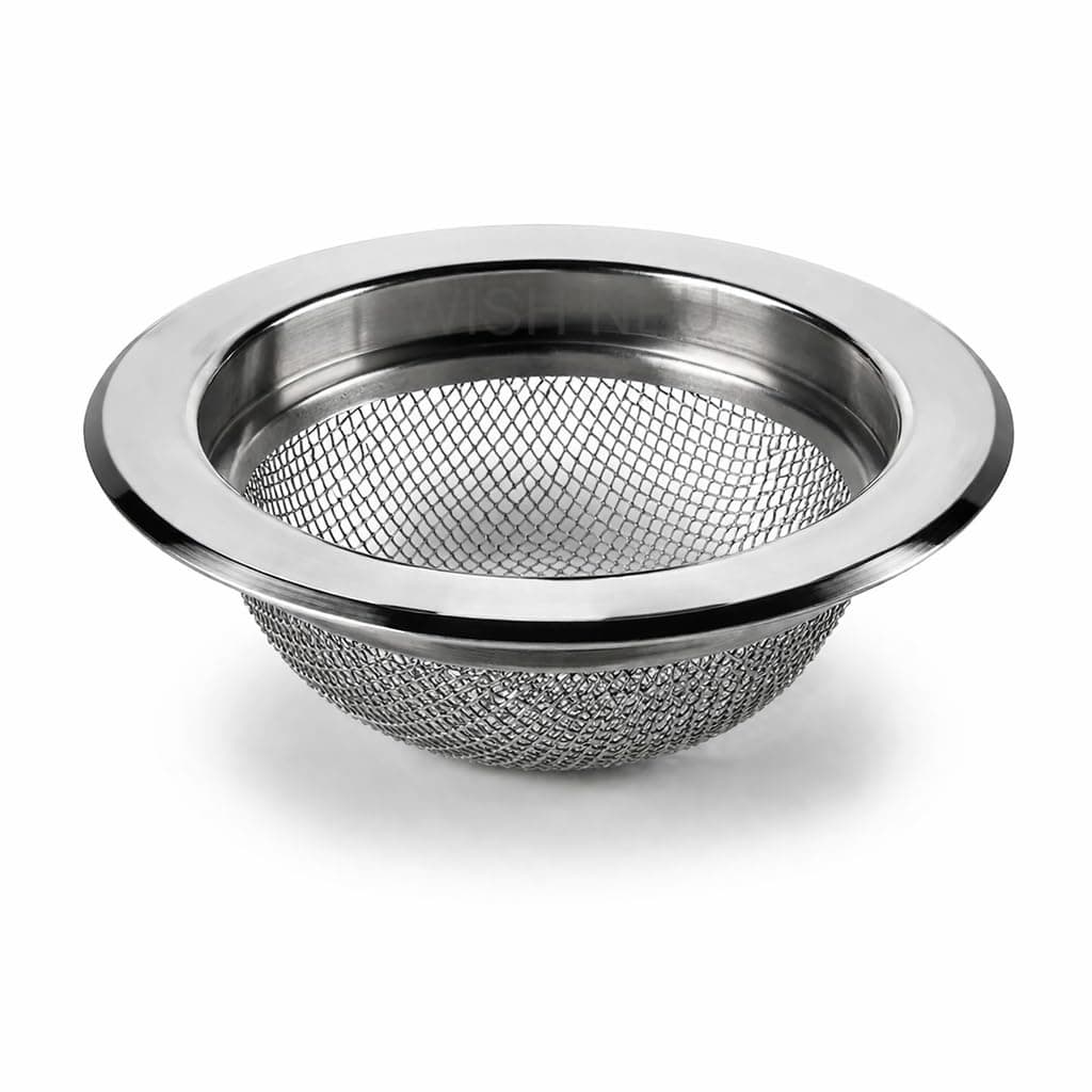 WISH NEU Stainless Steel Sink Strainer Jali | Kitchen Sink Drain Filter | Waste Coupling Sink Protector Jali | Anti-Clog Drain Cover for Kitchen & Bathroom | Rust Proof Anti-Clog Design (Pack of 1)
