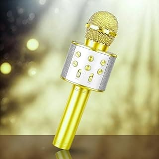 Toy Imagine Rechargeable Karaoke Mic for Kids Wireless Bluetooth Mike for Singing, Practice Microphone for Kids, Music Singing Toy Birthday Gift for Boys & Girls 3+ (Assorted)