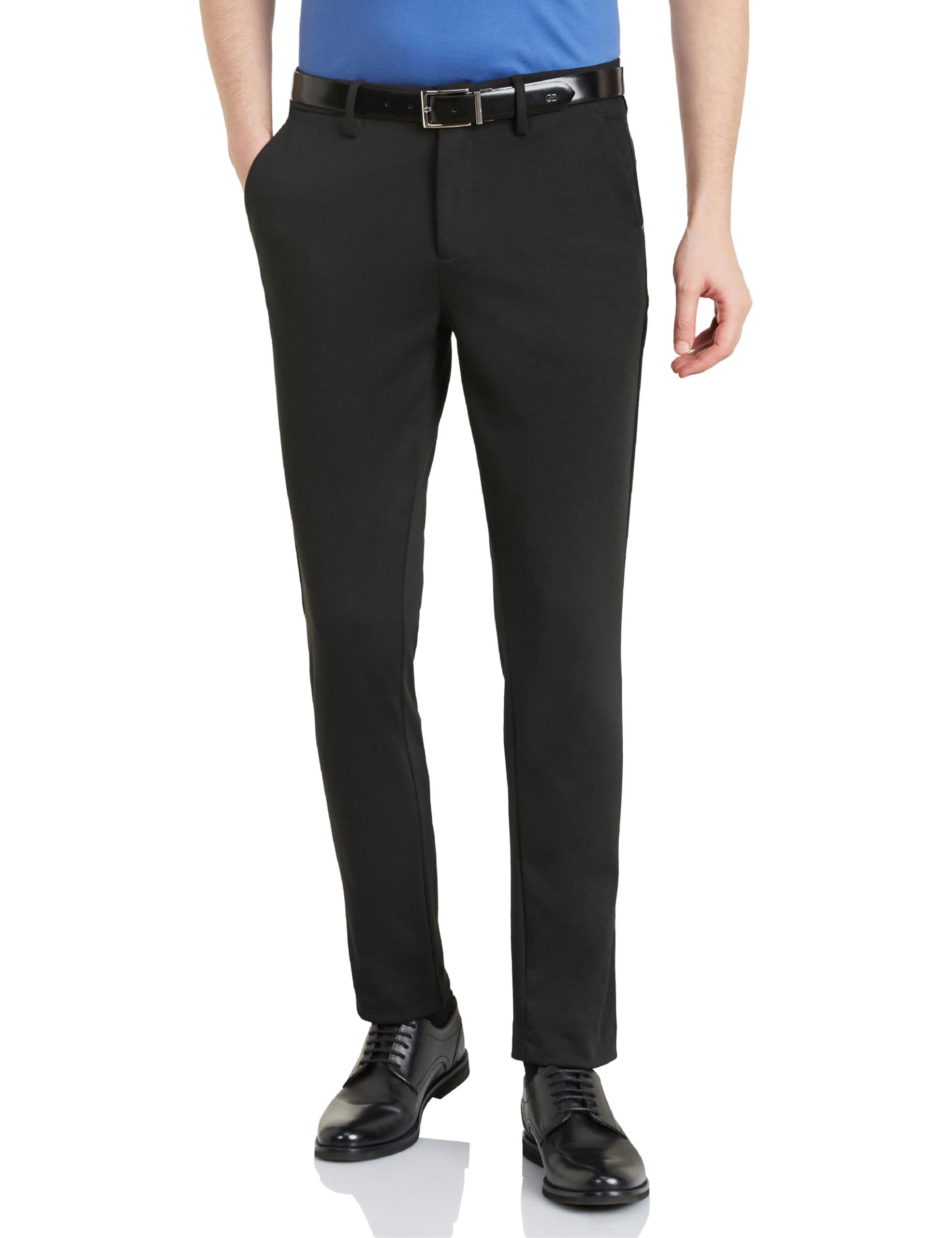 Symbol Premium Men's Slim Fit Stretch Knit Pants - Smart Casual | Flexi Waist