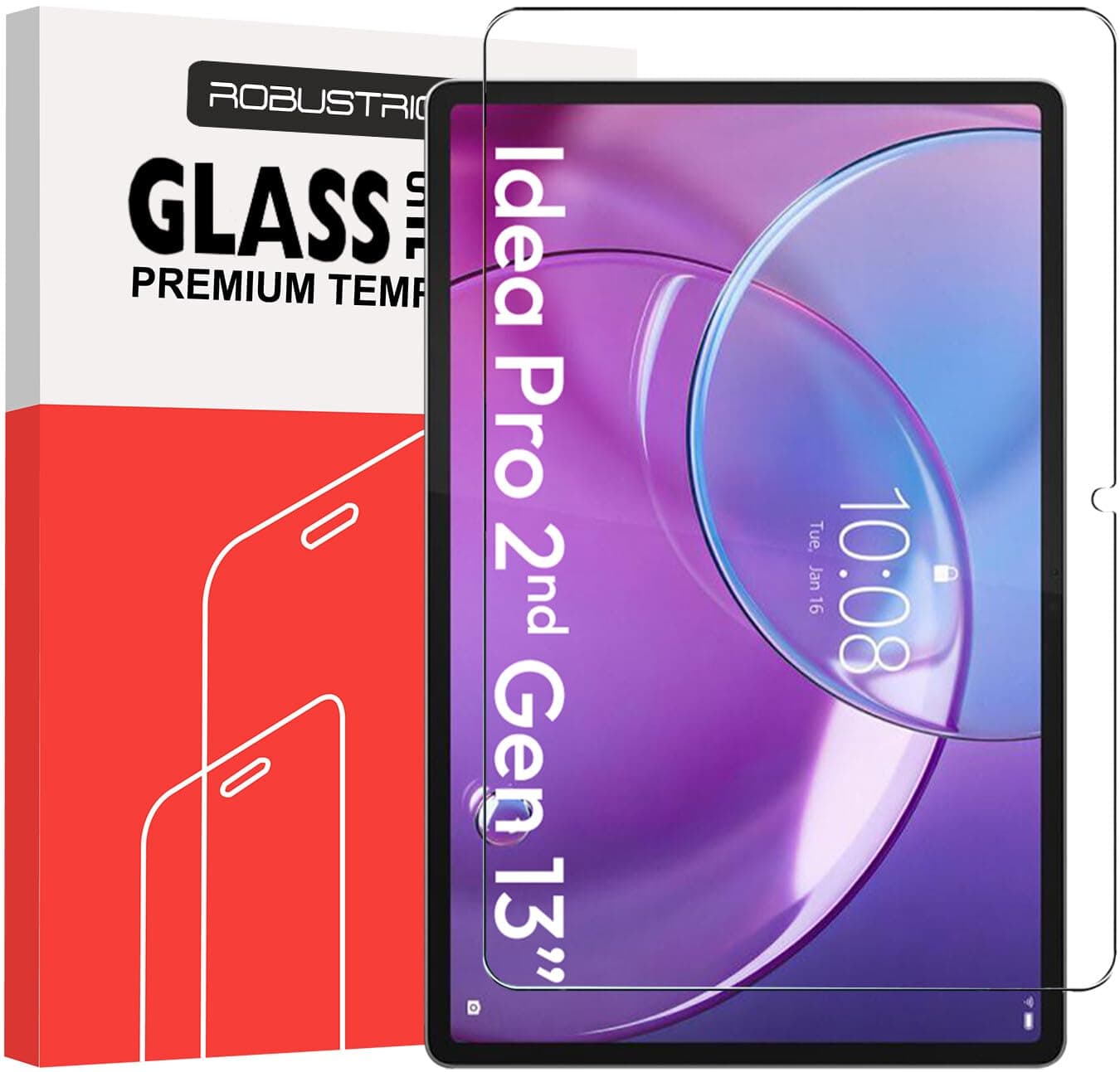 Robustrion Tempered Glass Guard for Lenovo Idea Tab Pro 2nd Gen 13", 1 Pack | Screen Protector Guard for Lenovo Idea Tab Pro 2nd Gen 13"