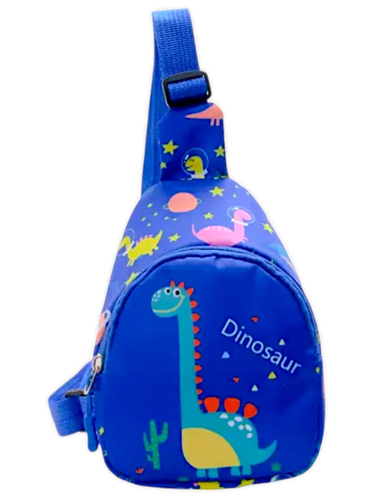 TERA 13 Chest Bag, Dinosaur Cartoon Print Bag for Kids Shoulder Bag, Cross Body Bag for Kids, Travel Chest Bag, Sling Bag, Crossbody Chest Sling Bag, Gift for Boys Girls 1pcs