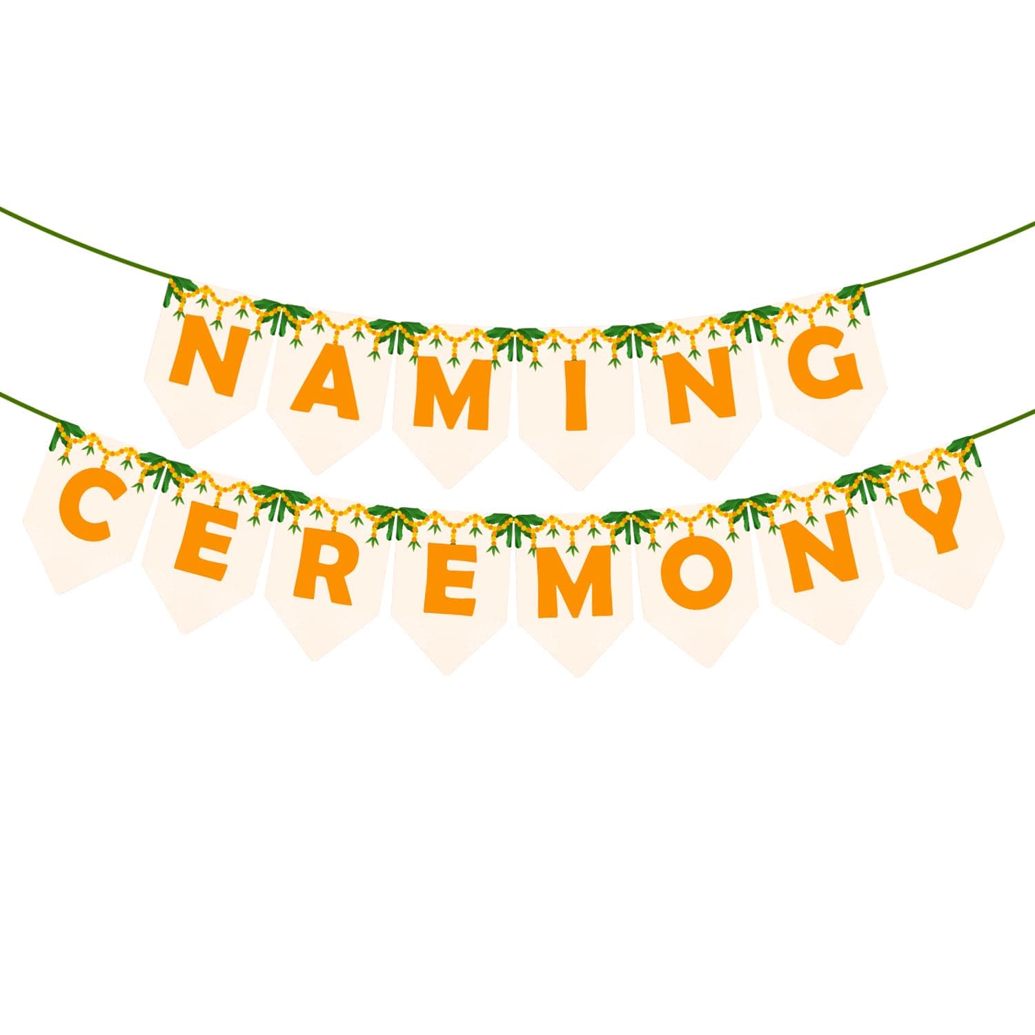 Party Propz Naming Ceremony Banner - 1 Pc/Naming Ceremony Decoration Kit/Baby Naming Ceremony Decoration Items/Naming Ceremony Banner for Girl and Boy/Namkaran Ceremony Decoration (Cardstock)