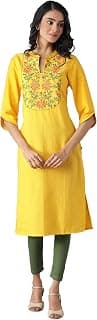 Aurelia Women's Cotton Blend Regular Kurta