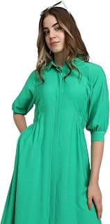 FOREVER 21 Womens Solid A-line Knee Length Dresses