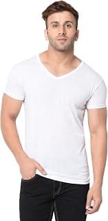 MOORDALE Men's V Neck Half Sleeve T-Shirt (Pack of 1)
