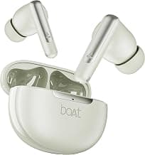 boAt Airdopes 141 Elite ANC, ANC(~35dB), 4Mics ENx Tech, 42H Battery, Fast Charge,Stream Ad Free Music via App Support, IPX5, Bluetooth Earbuds, TWS Ear Buds Wireless Earphones with mic (White)