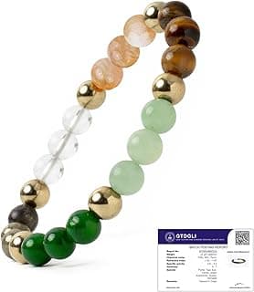Astrotalk Dhan Yog Bracelet |Attracts Wealth & Prosperity | Manifest Wealth with Citrine, Jade, Tiger Eye, Clear Quartz & Pyrite Stone | Bracelet for Man & Woman | Gift for Man & Woman
