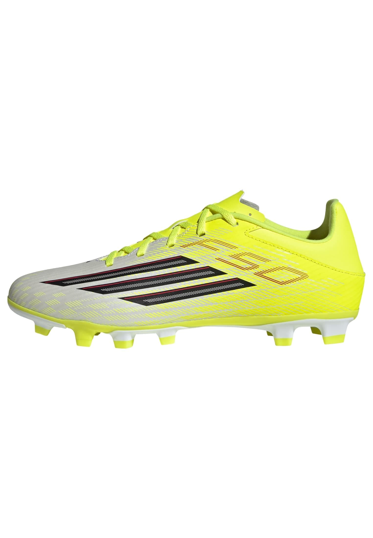 adidas F50 Club FG/MG Football Cleats, Tesoye/Cblack/Lucred, Firm Ground/Multi-Ground Soccer Shoes