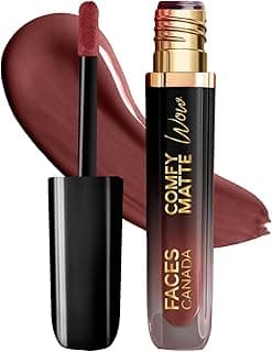 FACES CANADA Comfy Matte Wow Liquid Lipstick - Cocoa Crush 07 (Brown) 3.8ml | One Swipe Application | Highly Pigmented | Comfortable Wear | Glides Smoothly | Long Lasting | Transferproof, Smudgeproof & Waterproof