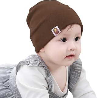 SYGA Baby Cap Small Plain Stretchable Knitted Baby Cap for 6M - 5 Years