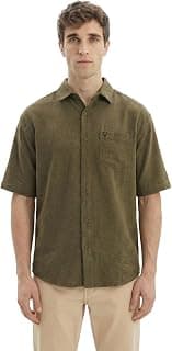Allen Solly Men's Textured Casual Shirt | Drop Shoulder | Half Sleeve | Relaxed Fit | Casual & Streetwear Style