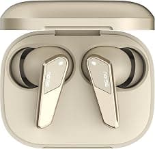 Noise Buds N1 Pro Truly Wireless Earbuds with Metallic Finish, ANC(Upto 30Db), 60H of Playtime, Dual Pairing, Instacharge(10 Min=200 Min), BT V5.3(Chrome Beige)