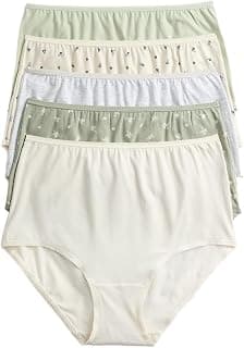 Marks & Spencer Lycra™ Womens Cotton Blend Printed High Rise Full Briefs (Pack of 5)
