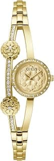 GUESS Bejeweled 21 mm Gold Dial Women Analog Watch- GW0756L2