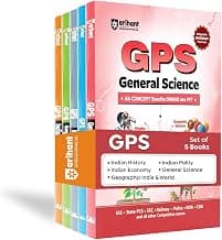 Arihant GPS Geography India and World, Indian Polity, Economy, Indian History, General Science Combo Books 2025 (Set of 5) | Complete Study Material ... Police, NDA and CDS Exams | English Medium