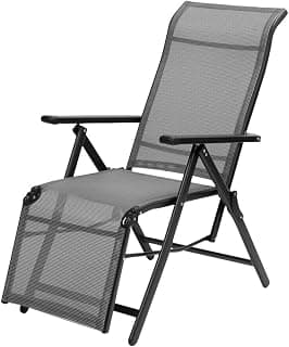 Zero Gravity Foldable Lounge Chair Adjustable Reclining Patio Chairs for Pool Backyard Beach Camping Garden Indoor (Lounge Chair)