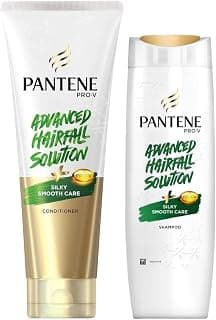 Pantene Advanced Hair Fall Solution Silky Smooth Care Conditioner, 180 ml And Pantene Advanced Hair Fall Solution Silky Smooth Care Shampoo, 340 ml