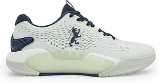 Red Tape Men's Sneakers White Grey KPU Round Toe Lace-Up