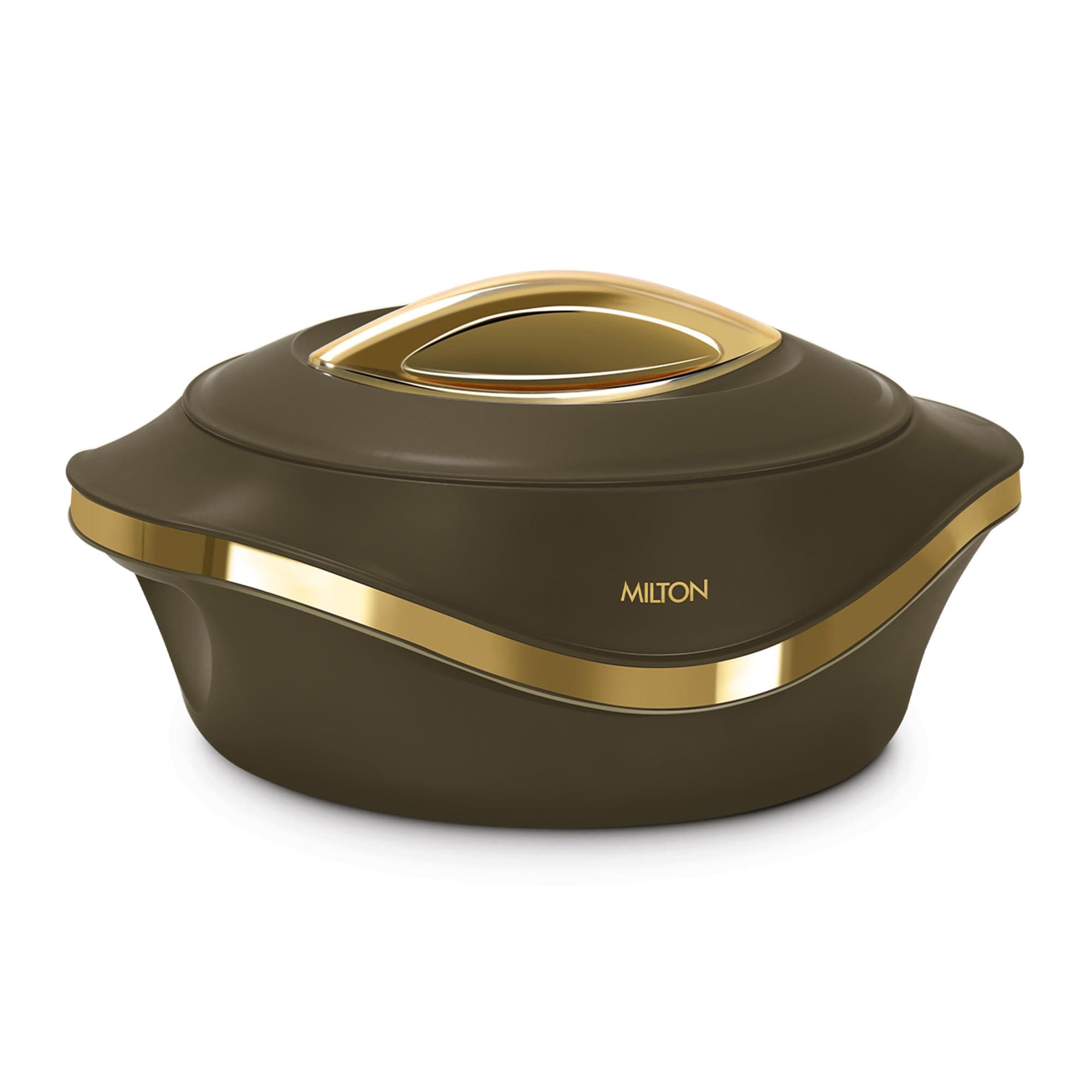 MILTON Pearl 1500 PU Insulated Inner Stainless Steel Casserole, 1270 ml, Dark Brown, BPA Free, Food Grade, Hot and Cold, Easy to Carry, Easy to Store, Chapati, Roti, Curd Maker